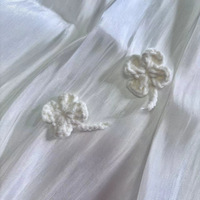 Accessoires vestimentaires, couture décorative, crochet, mini fleurs faites à la main, appliques, embellissements pour DIY, chapeaux, bandeaux