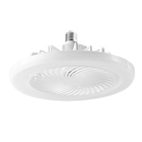 Stock ventilateur de plafond lumière avec télécommande 2-en-1 moderne Dimmable E27 ventilateur de plafond kit avec lumières pour bureau à domicile
