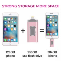 Unidad flash USB 3,0 de alta velocidad de 64GB de doble uso para computadora móvil y teléfono Compatible con Apple y Android