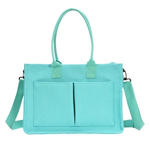 Factory Price Medium Size Large Capacity Canvas <b>Tote</b> Bag with Zipper Pockets Crossbody Strap and Made in China - Product Image 1