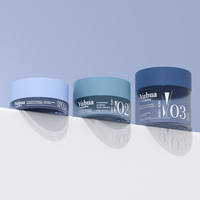 Emballage cosmétique haut de gamme 180/250/450g, pot pour crème pour les cheveux et les yeux, bouchon à vis, gommage au sucre, lotion pour le soin de la peau, masque facial en PET