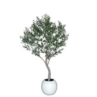 Haut de gamme personnalisé détachable grand tronc d'olivier tissu de soie de haute qualité bonsaï artificiel décorations d'intérieur noël 10ft