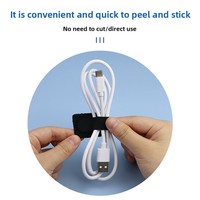 Sangles auto-adhésives double face éco-responsables Organisateur de câbles Crochet et boucle détachable Attache-câble à crochet et boucle