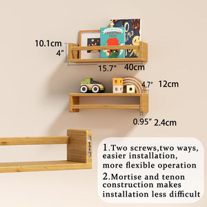 Estantería Infantil Multifuncional Portátil de 3 Piezas, Librería de Madera para Niños Pequeños - Product Image 6