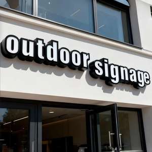 Enseigne lumineuse de devanture de magasin, logo 3D personnalisé, lettres rétroéclairées, enseigne publicitaire extérieure imperméable pour signalisation extérieure - Product Image 2