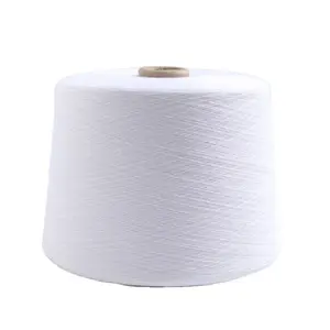 20/2 42/2 40/2 100% Spun Polyester Yarn 2/40 Raw white polyester ring spun yarn