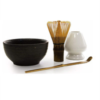 Fouet en bambou Matcha avec cuillère boîte en papier boîtier en bambou emballage gratuit Logo personnalisé
