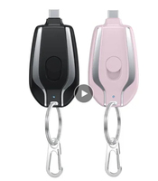 Cargador Portátil de Emergencia para Teléfono Móvil, Mini Power Bank de Bolsillo con Llavero para iPhone y Android