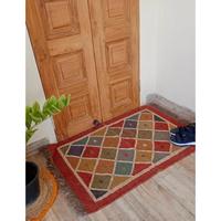 Fabricant indien usine fait à la main tissé à la main 100% naturel lavable conception tressé chanvre Sisal Jute tapis tapis sol porte tapis