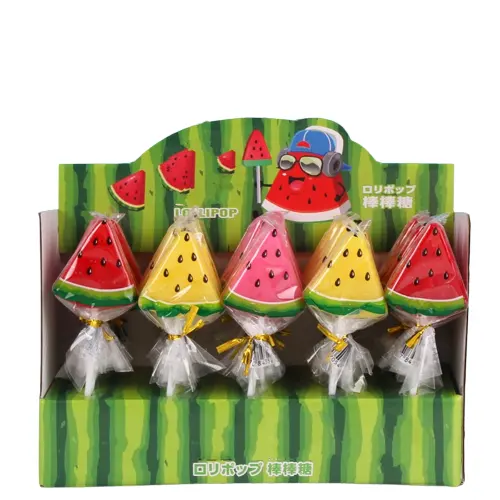 Pastèque sucette saveur de fruits loisirs pour enfants petites collations en gros