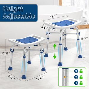 Chaise <span class=keywords><strong>de</strong></span> <span class=keywords><strong>douche</strong></span> robuste 500lb capacité <span class=keywords><strong>de</strong></span> poids banc réglable en hauteur siège rembourré <span class=keywords><strong>tabouret</strong></span> <span class=keywords><strong>de</strong></span> <span class=keywords><strong>douche</strong></span> personnes âgées handicapées - Product Image 2