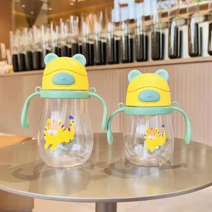 Gobelet à bec verseur en plastique PC en forme de gourde pour bébé, avec poignée, sans BPA, design de dessin animé, pour enfants de 1 à 2 ans - Product Image 1