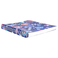 Agenda en papier texturé écologique, Organiseur de mode, Planificateur de buts quotidiens, Pages perforées, Journal à anneaux dissimulés
