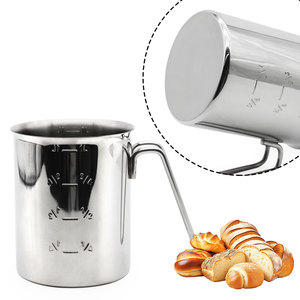 Accessoires de cuisine 1L Tasse à mesurer numérique Pichet à mesurer personnalisé Tasses à mesurer en acier inoxydable 304 avec échelle - Product Image 5