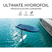 Planche de surf électrique FullCarbon MidnightBlue prête à être expédiée, EFoil Hydrofoil Sea Scooter, télécommande sans fil, équipement de sports nautiques