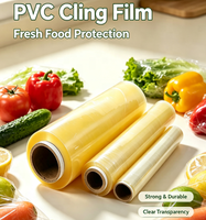 Película de PVC imprimible de marca privada para alimentos, de calidad alimentaria, para supermercados, hoteles, cocinas comerciales.
