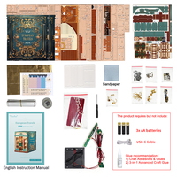 Kit de maison de poupée Tonecheer Trade Only European Travels Vintage Steam Train Cabins DIY Book Nook pour les détaillants de briques et de matériaux de construction