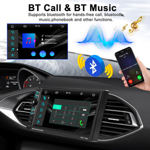 Reako เครื่องเล่น <span class=keywords><strong>MP5</strong></span>ในรถยนต์1DIN 7นิ้วระบบแอนดรอยด์ไร้สายอเนกประสงค์ชาร์จเร็วอัตโนมัติพร้อมกล้องถอยหลัง - Product Image 5