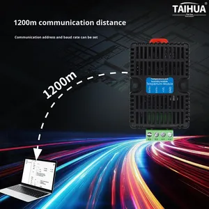 Модуль измерения температуры и влажности, передатчик RS485, промышленный класс, крепление на DIN-рейку, высокоточный измеритель Taihua TD-3301TH, Китай - Product Image 2