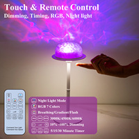 Lampe de table créative sans fil en forme de bouteille, projecteur d'étoiles LED, télécommande, lumière de nuit rechargeable RVB colorée