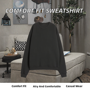 Sweat-shirts coupe classique, unis, hiver, 100% coton, tissu respirant pour un usage quotidien, salle de sport, style décontracté, vêtements de loisirs - Product Image 2