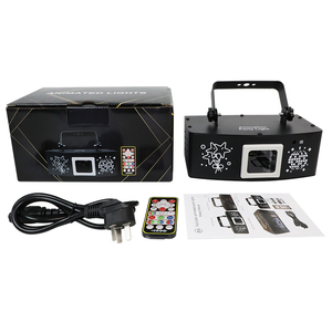 Ysh Laser DJ Đảng đèn RGB 3D hoạt hình lazer giáng sinh chiếu sáng DMX Disco chiếu điều khiển từ xa cho Câu lạc bộ Xmas Live <span class=keywords><strong>Show</strong></span> - Product Image 2
