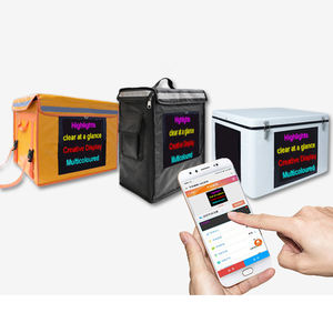 Cajas Traseras LED Personalizadas para Motocicletas, Cajas de Reparto de Comida a Domicilio Impermeables con Pantalla LED y GPS para Publicidad - Product Image 1