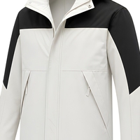 Veste coupe-vent à capuche avec logo personnalisé pour homme, imperméable, coupe-vent, veste d'extérieur, randonnée hivernale, impression sur écran, vente en gros en Chine