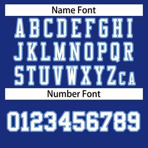 Custom Royal White-Light Blue Classic Style Authentic <b>Football</b> Jersey - Product Image 6