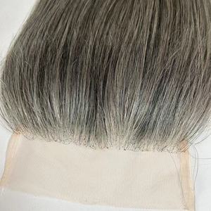 ผมปิดลูกไม้สำหรับ100% ผมมนุษย์แท้ HD มีลูกไม้แท้ HD หน้าผากสีเทา - Product Image 4