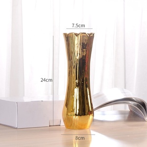 Bộ Bình Hoa Gốm Vàng Sang Trọng Chất Lượng Cao Bán Chạy Bình Trang Trí Nhà Cửa - Product Image 4