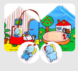 La Casa de la actividad Elefante Educación temprana <span class=keywords><strong>Libro</strong></span> de tela Juguete de bebé suave L021B - Product Image 6