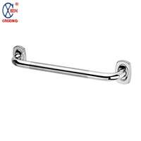 Barres d'appui murales en acier inoxydable réglables, antidérapantes, écologiques, au design moderne et finition chromée durable pour salle de bain