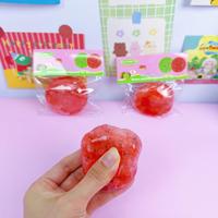 Jouet Squishy en forme de tranche de pastèque de 5,5 cm, Nouveau jouet anti-stress à presser en forme de fruit, Squishies au toucher frais pour enfants et adultes