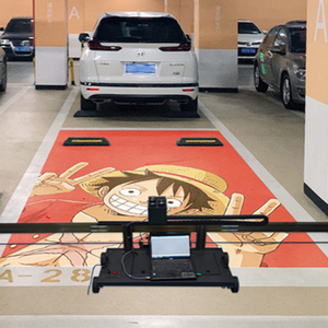 Venta directa de fábrica Doble DX10 Cinco colores CMYK + W UV Impresora de tierra de inyección de tinta vertical Máquina de pintura de estacionamiento de automóviles - Product Image 1