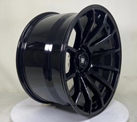Rines HT Personalizados Forjados en Negro con Diseño Cóncavo Profundo 5X114.3 5X130 6x139.7 para Camionetas Todoterreno, Rines de 15-28 Pulgadas para Jeep, Ford, GMC, SUV