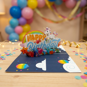 การ์ดป๊อปอัพแฮนด์เมดน่ารัก ขายดี งานตัดเลเซอร์ 3 มิติ ดีไซน์ตามสั่ง รูปม้าวันเกิด งานฝีมือกระดาษ ตกแต่งบ้านสำหรับวันขอบคุณพระเจ้า - Product Image 2