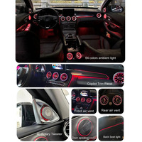 Kit de Accesorios de Iluminación Ambiental de 64 Colores para Mercedes Benz W205 C63 C43 C300 GLC X253, Mejora del Interior