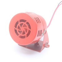 Sirène d'alarme pour voiture, klaxon 12V 24V, type ventilateur à pales rouge pour moto
