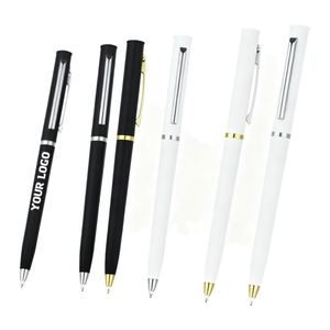 Bolígrafo Clásico de Metal Personalizado para Oficina y Hotel, Escritura de 1.0 mm para Firmas de Recepción e Impresión de Logotipos - Product Image 1