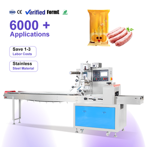 Machine d'emballage horizontale semi-automatique pour saucisses, youtiao et pain – Équipement d'emballage flow-pack - Product Image 1