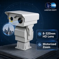 Caméra d'imagerie laser infrarouge HD, surveillance 24h/24, IP66, résistante aux intempéries, 360° °   Caméra PT rotative pour la sécurité des ports, des villes et des forêts