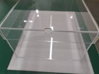 Boîte de baskets transparentes en plexiglas, avec couvercle, pour le stockage de chaussures