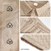 Ensemble polo et short pour homme, tricot à chevrons, manches courtes, tenue décontractée assortie, sport d'été, ensemble de détente 2 pièces