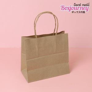 Bolsa de papel Kraft marrón de alta calidad ecológica XL tamaño 18x9,5x15,5 cm con asas 20/40FT estándar de Tailandia 0204025 - Product Image 3