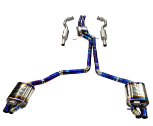 Tuyau d'échappement en titane haute performance de 1,2 mm d'épaisseur pour AUDI S6/S7/RS6/<span class=keywords><strong>RS7</strong></span>/C7 4.0T, silencieux de performance avec soupapes - Product Image 1