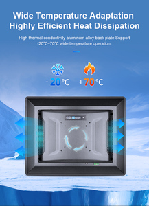 Oem 10.1 inch Màn hình công nghiệp Độ sáng cao IP65 USB điện dung màn hình cảm ứng treo tường nhúng cho ngoài trời ánh sáng mặt trời sử dụng - Product Image 2