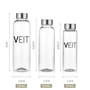 Bouteille d'eau en verre sans BPA personnalisée en gros – 300 ml, 400 ml, 580 ml, 750 ml, 1000 ml - Product Image 2