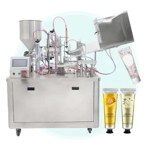 OCEAN Hot Air Lotion Face Cream Collapsible Tube Bottle Sealer Semi Automatic Tube Fill Seal Machine