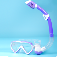 Masques de plongée professionnels pour enfants MASK400, masques d'entraînement avec tube de plongée, verres en verre trempé anti-buée, logo personnalisable pour enfants
